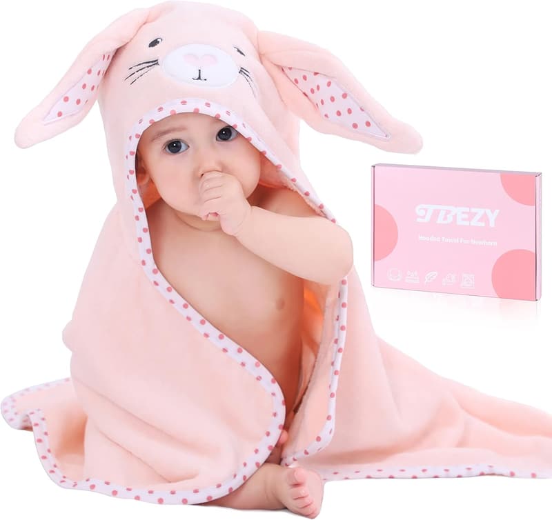 Bunny Hooded Towel – Ultra Soft Cotton Bath Towel for Newborns
