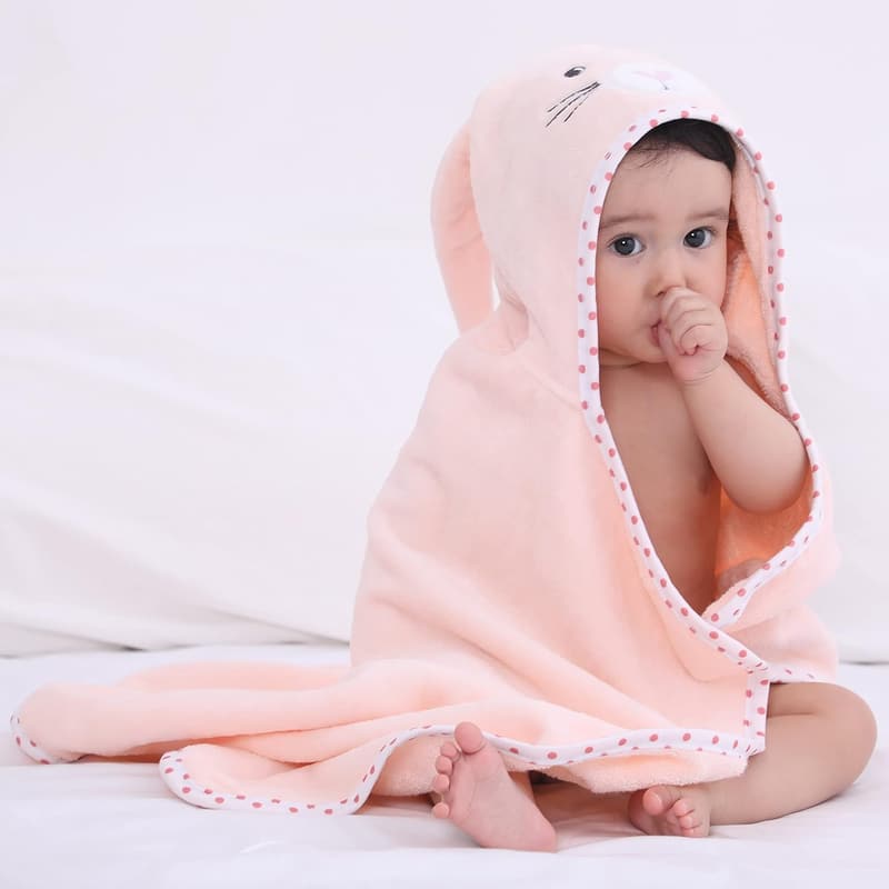 Bunny Hooded Towel – Ultra Soft Cotton Bath Towel for Newborns