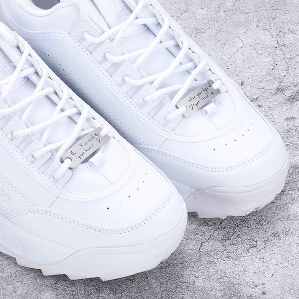 Inspirational Metal Shoelace Charms for Runners