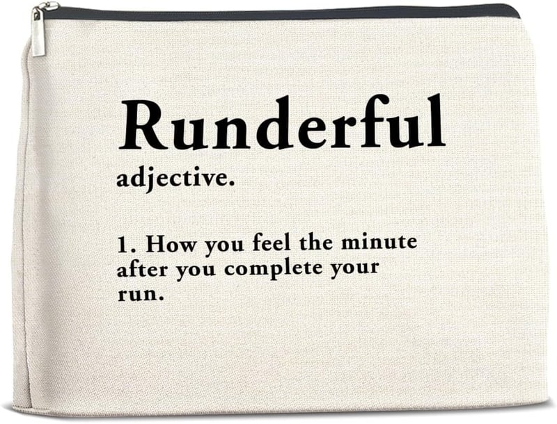 Runner Gift for Women - Funny Makeup Bag Zipper Pouch