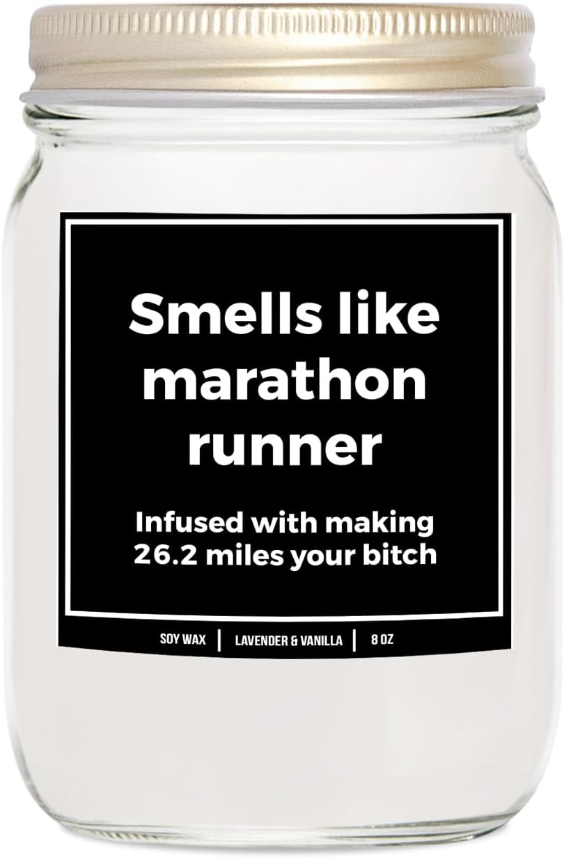 Lavender & Vanilla Soy Candle for Runners - 9oz Gift