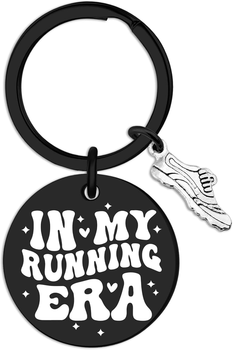 Runner Keychain Gift for Cross Country & Marathon Athletes