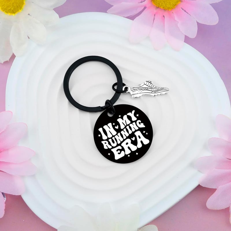 Runner Keychain Gift for Cross Country & Marathon Athletes