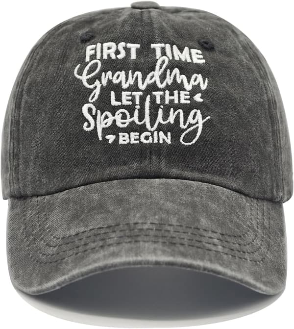 First Time Grandma Gifts: Adjustable Baseball Cap 2024