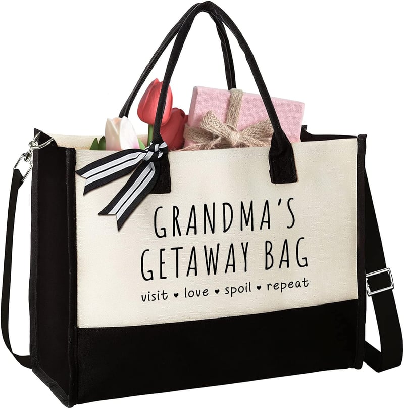 Gifts for Grandma - Canvas Tote Bag from Grandchildren