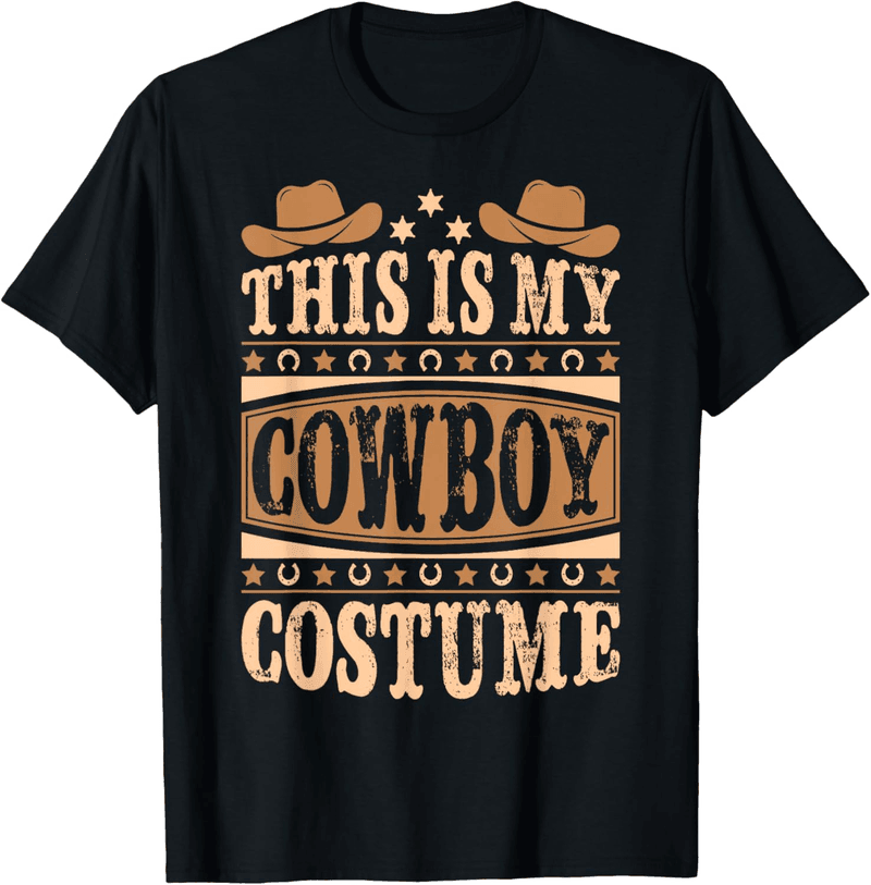 Western Cowboy Costume T-Shirt for Kids and Men