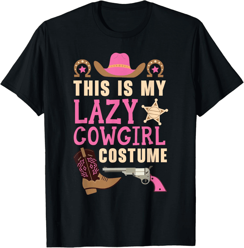 Lazy Cowgirl Western Rodeo T-Shirt