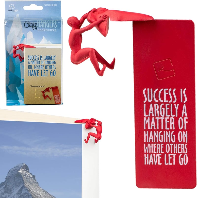 Inspirational Bookmark with Cliffhanger Design for Readers