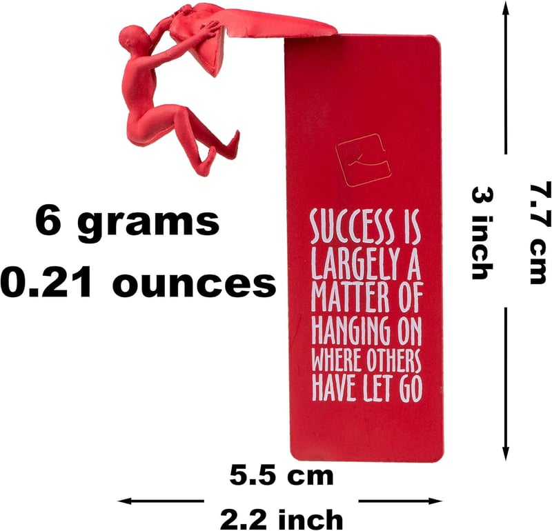 Inspirational Bookmark with Cliffhanger Design for Readers