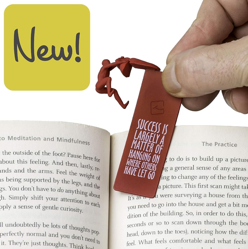 Inspirational Bookmark with Cliffhanger Design for Readers