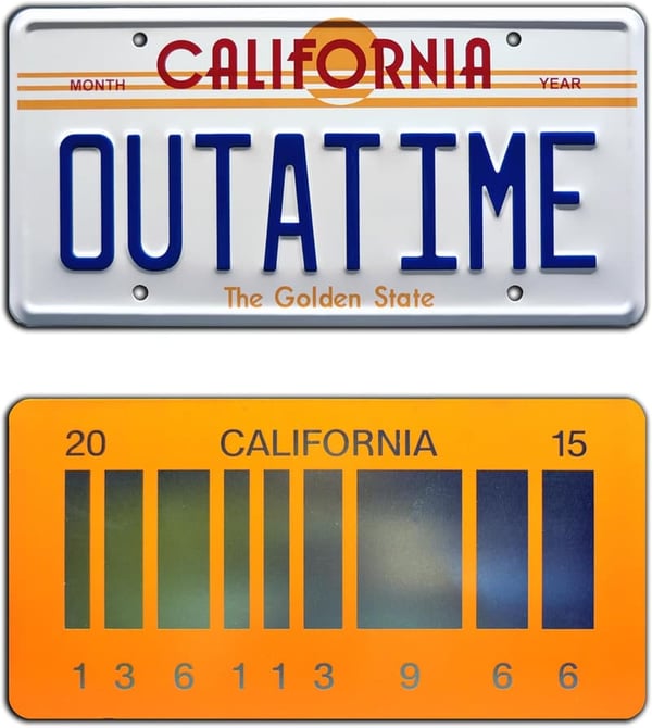 Back to the Future 2015 Metal License Plate
