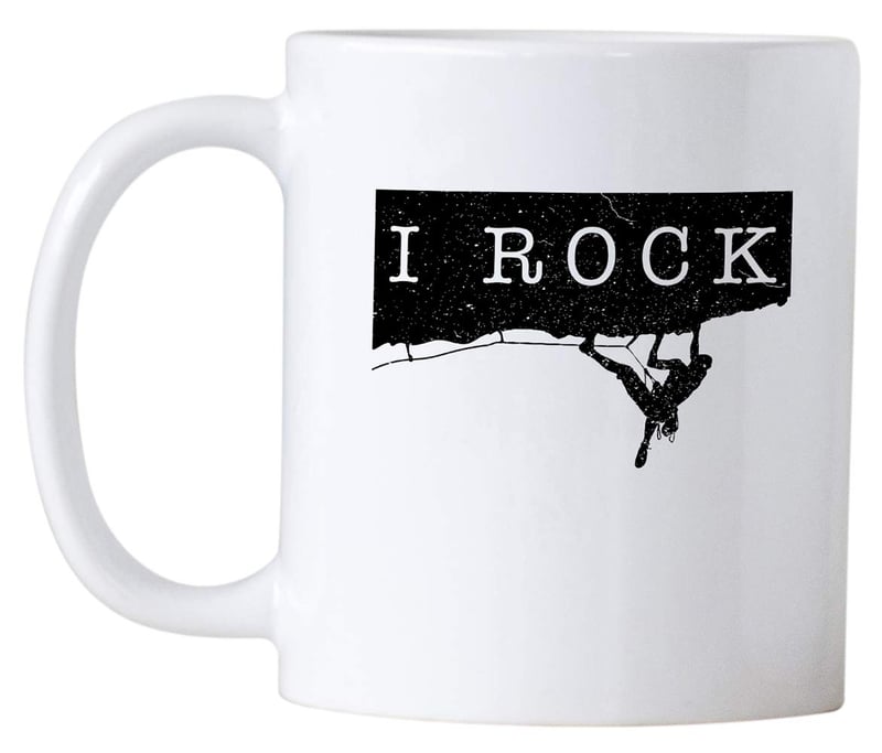 Climber Coffee Mug - 11 oz Funny Gift for Rock Climbers