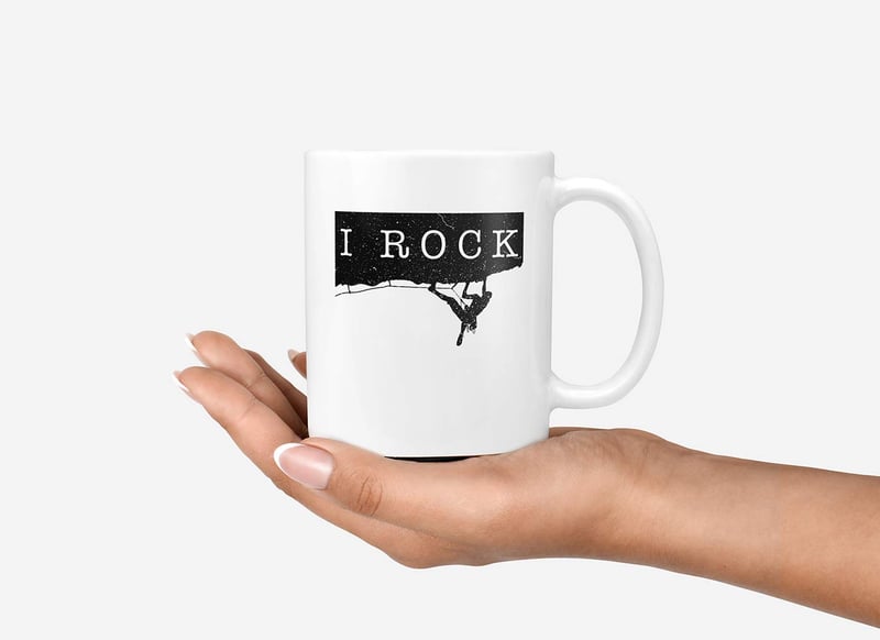 Climber Coffee Mug - 11 oz Funny Gift for Rock Climbers