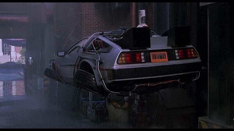 Delorean Time Machine License Plate Replica Set of 2