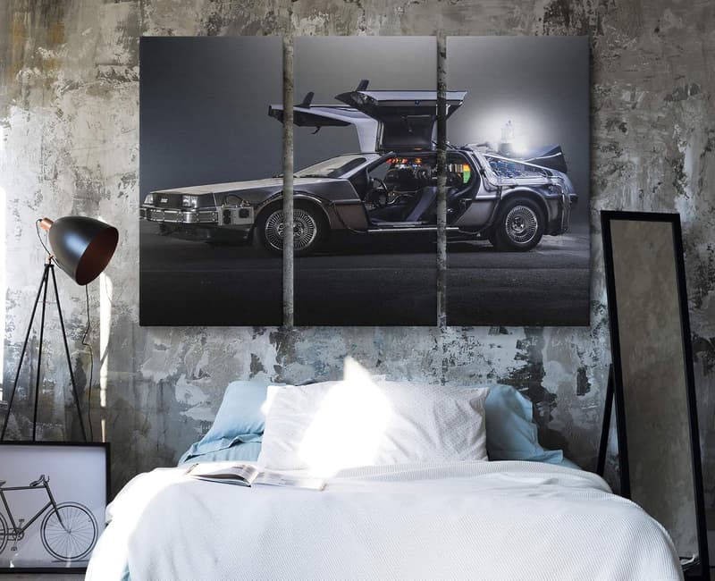 Back to the Future Canvas Art - Handmade Decor (3 Medium Pieces)