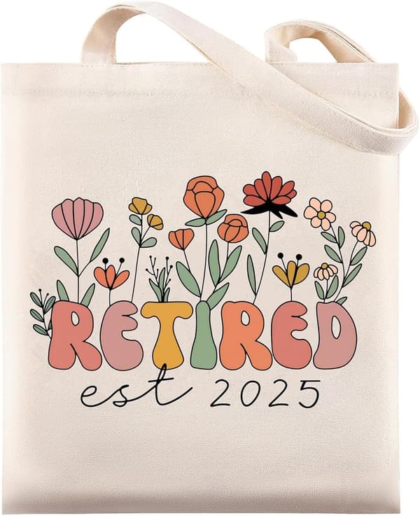 Retirement Gift Tote Bag for Women - Maciebelle Canvas