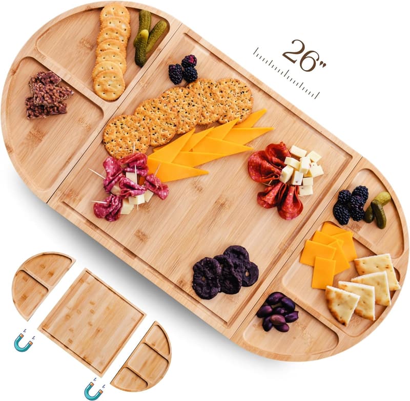 St. Patrick's Day Bamboo Charcuterie Board Set for Mom