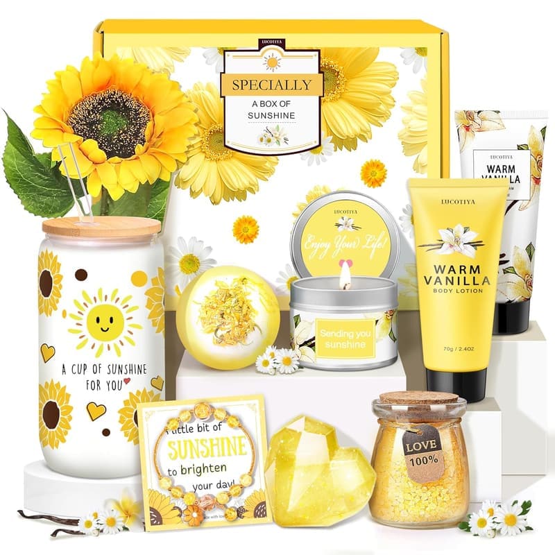 Warm Vanilla Self-Care Set for Women - 10-Piece Gift Set