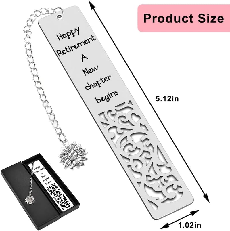 Retirement Gift Bookmark for Women, Coworkers & Friends
