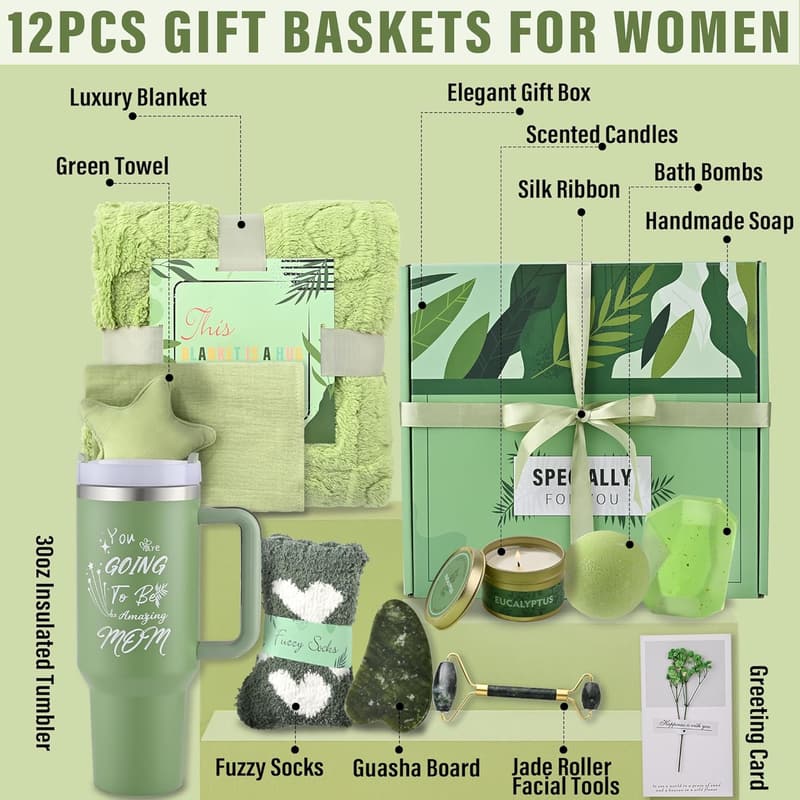 First Mother's Day Self-Care Gift Basket for New Moms