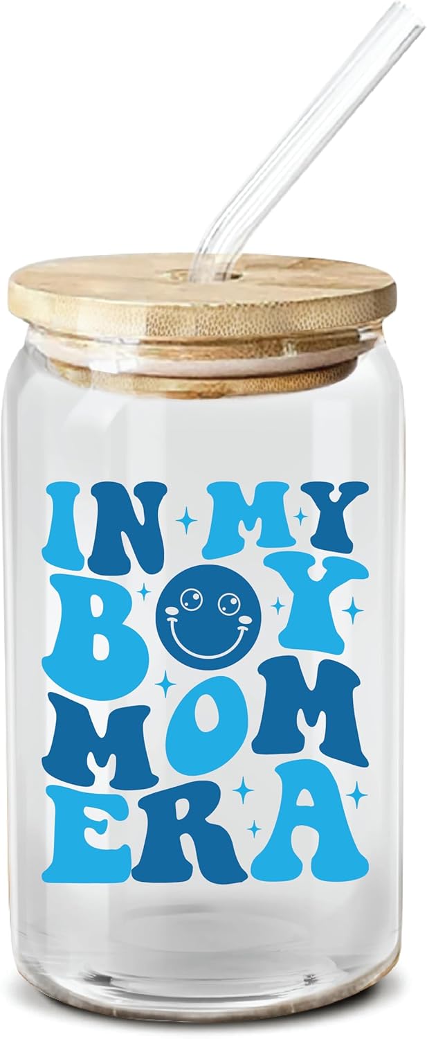 Mother's Day 16 Oz Coffee Glass for Expecting Moms