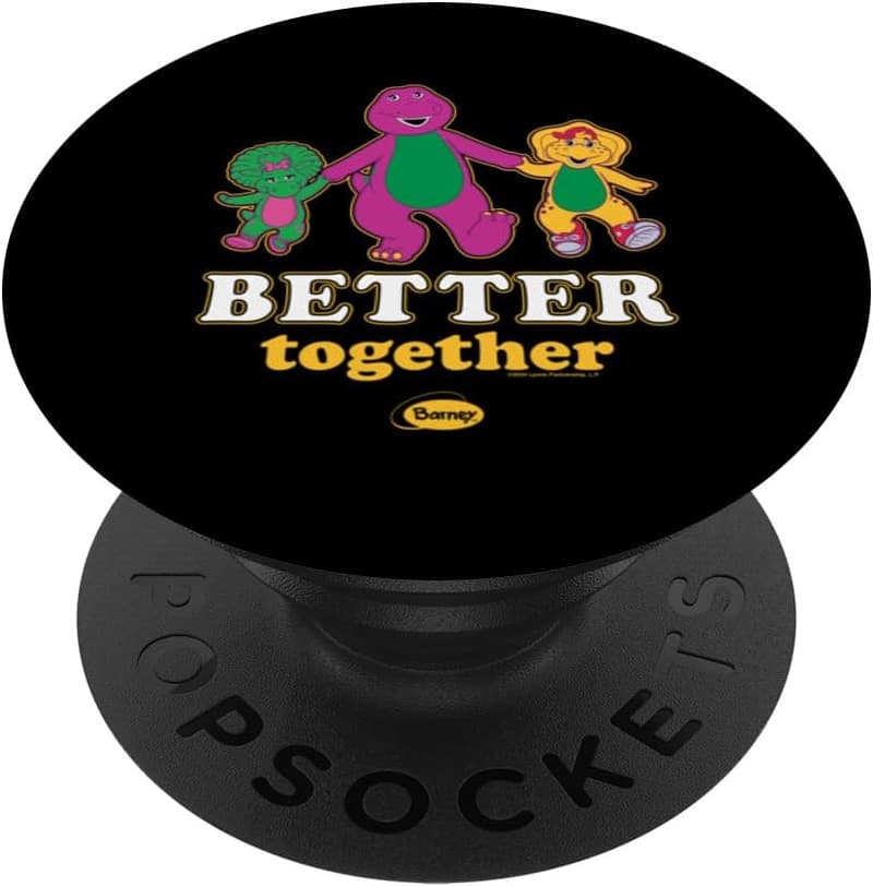 Barney Baby Bop & BJ Holding Hands PopSockets Grip