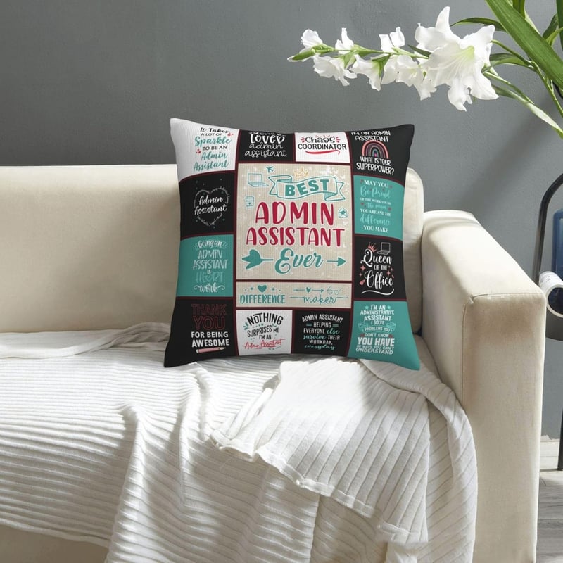 Administrative Professionals Day Throw Pillow Cover for Women
