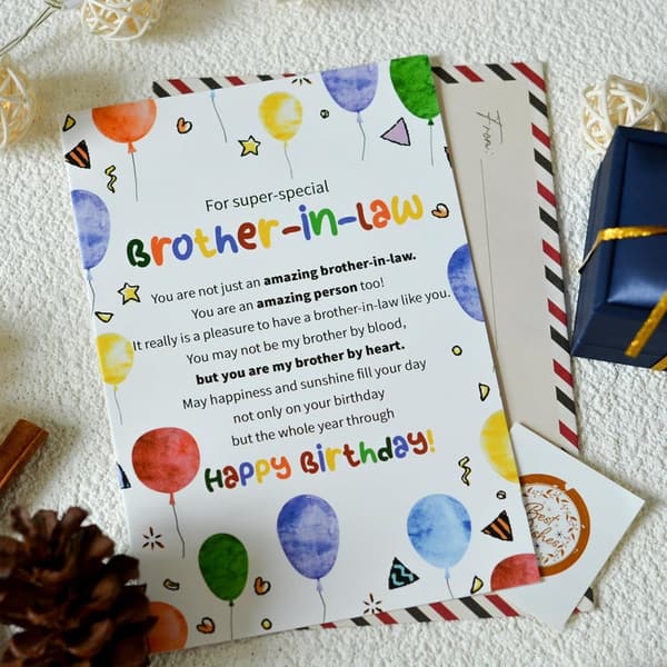 Happy Birthday Greeting Card for Brother-in-Law