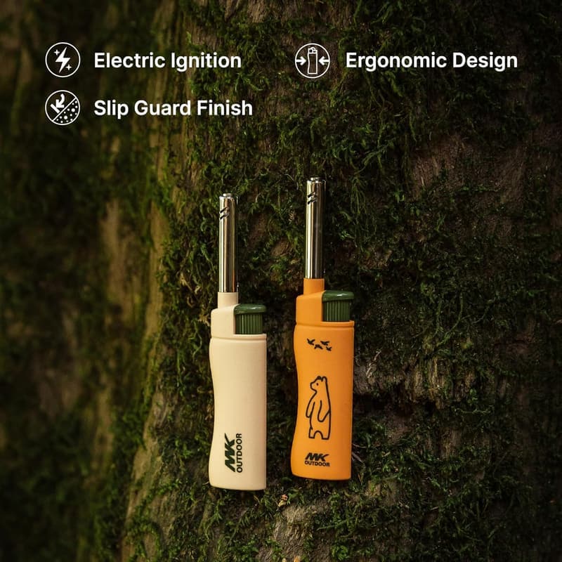 Multipurpose Refillable Butane Candle Lighters - 5pcs Set