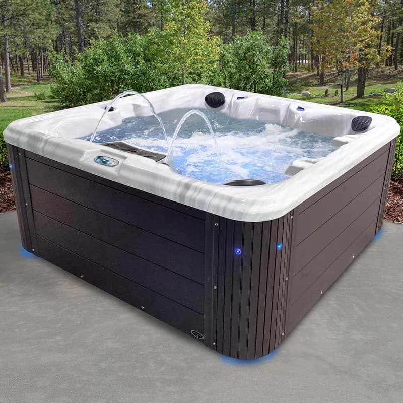 Insight Outdoor Hot Tub for 6 Adults, 34 Jets, Made in USA
