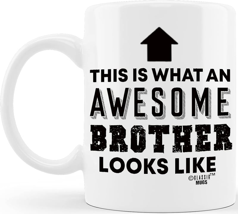 World's Best Brother Coffee Mug - Fun Gift for Siblings