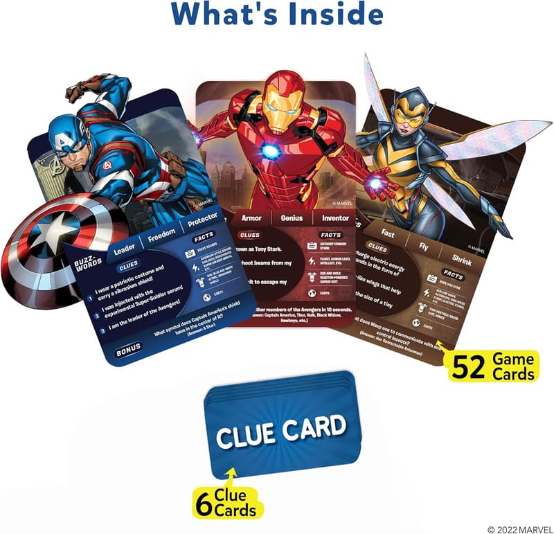 Marvel Guess in 10 Card Game for Kids and Teens