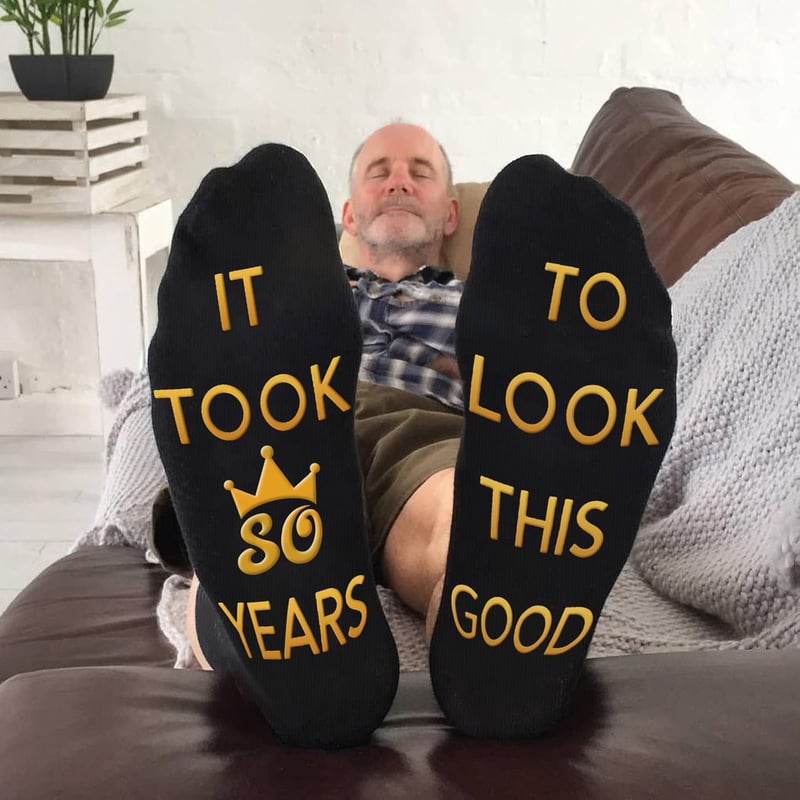 Funny Socks for Men - Birthday & Father's Day Gift