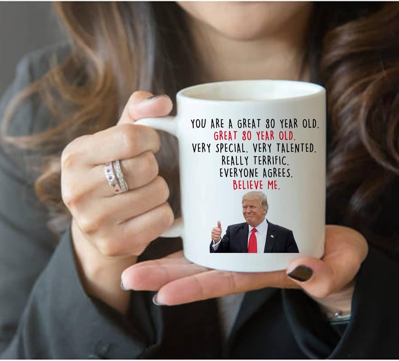80th Birthday Coffee Mug - Novelty Gift for Men