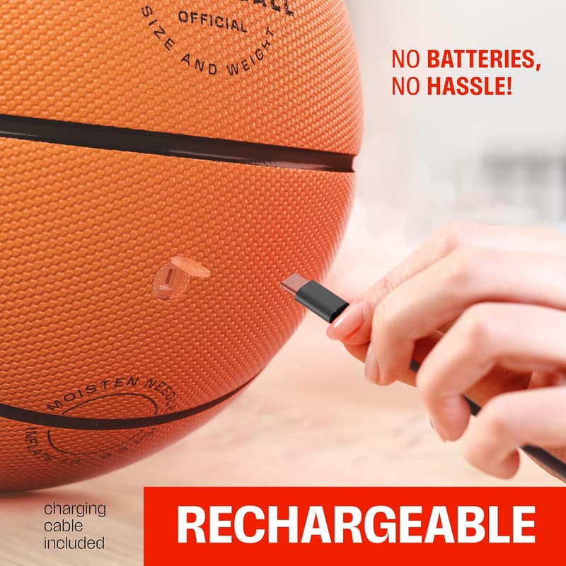 Glow-in-the-Dark Rechargeable Basketball for Boys Ages 7-13