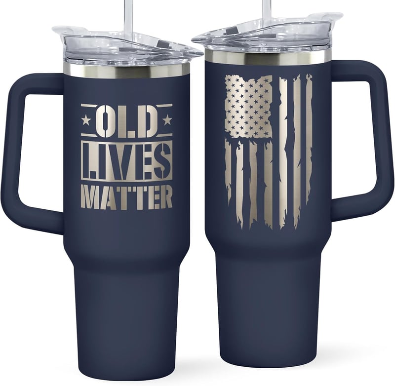 40th-80th Birthday Tumbler Gift for Men