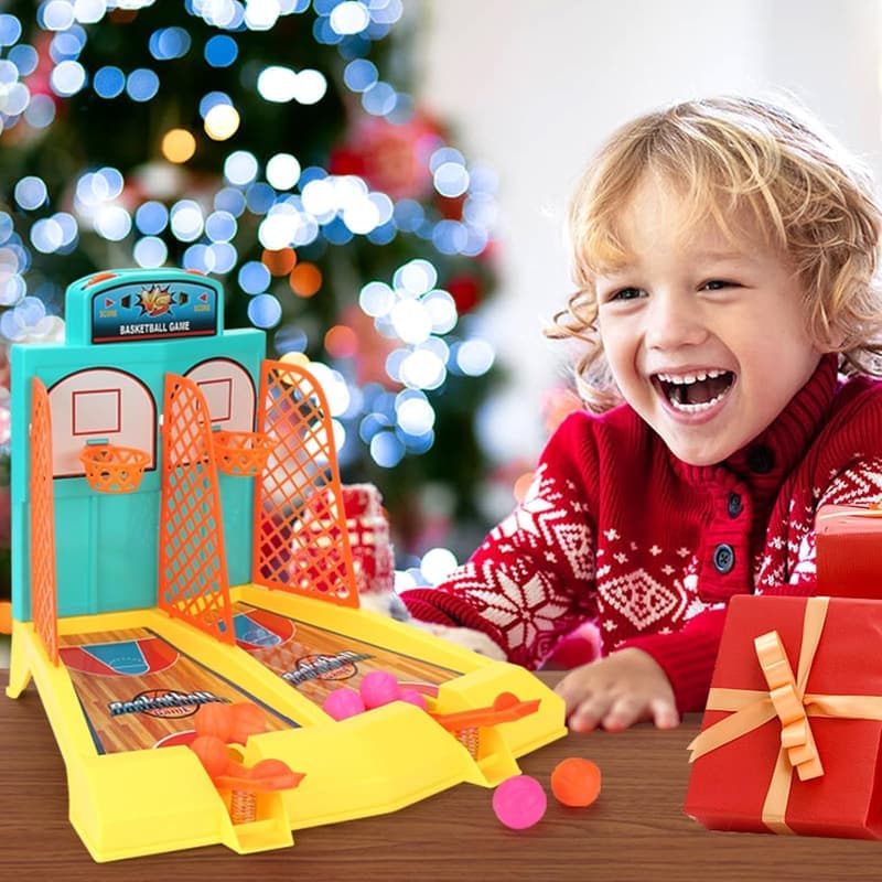Tabletop Basketball Game - 2-Player Indoor Shooting Fun for Kids