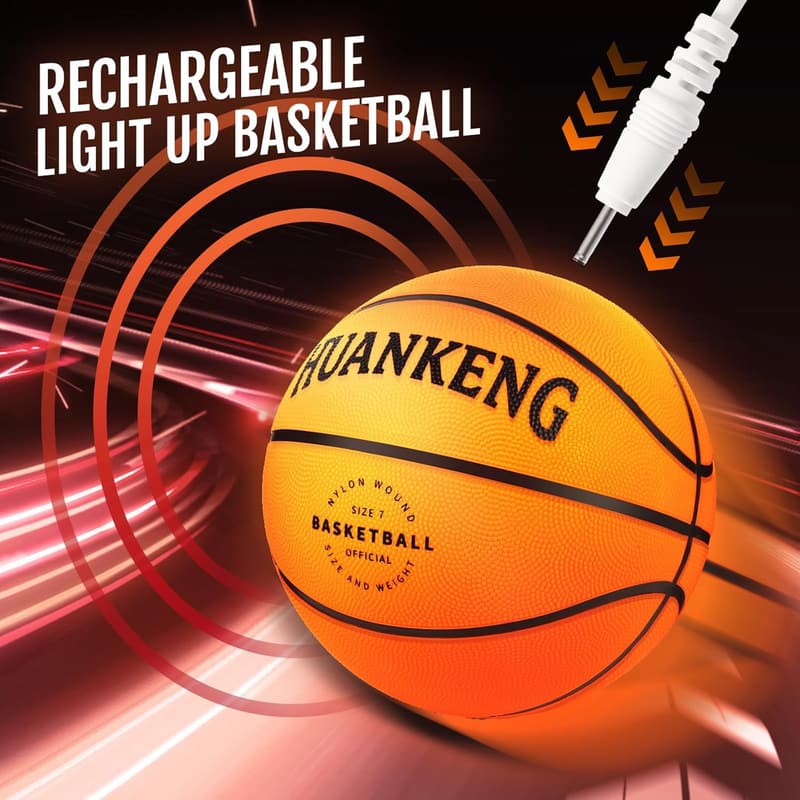 Rechargeable Glow-in-the-Dark Ball Toy for Boys Ages 6-15