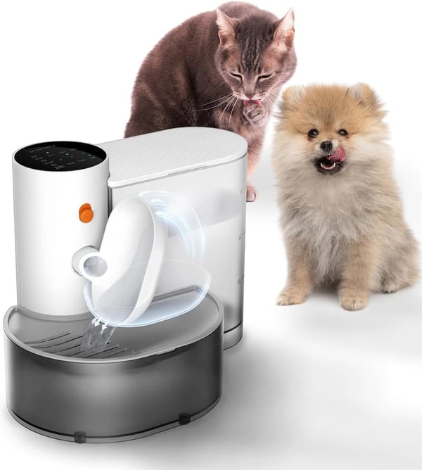 Automatic Pet Water Fountain for Dogs and Cats, Rechargeable, Noiseless