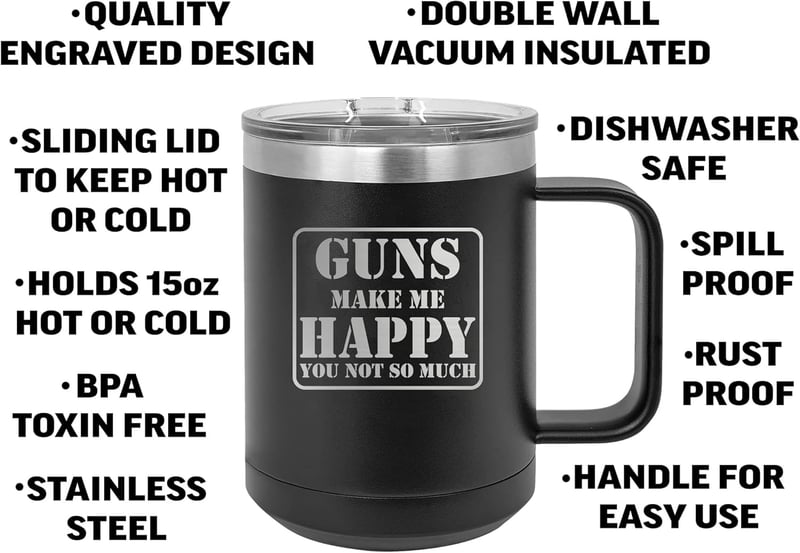 Funny Hunting Mug - Heavy Duty Stainless Steel Tumbler for Dad