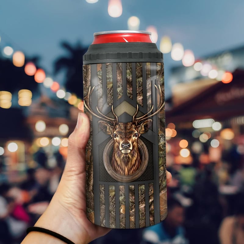 Hunter Tumbler Gift - Insulated 16oz Stainless Steel Can Cooler