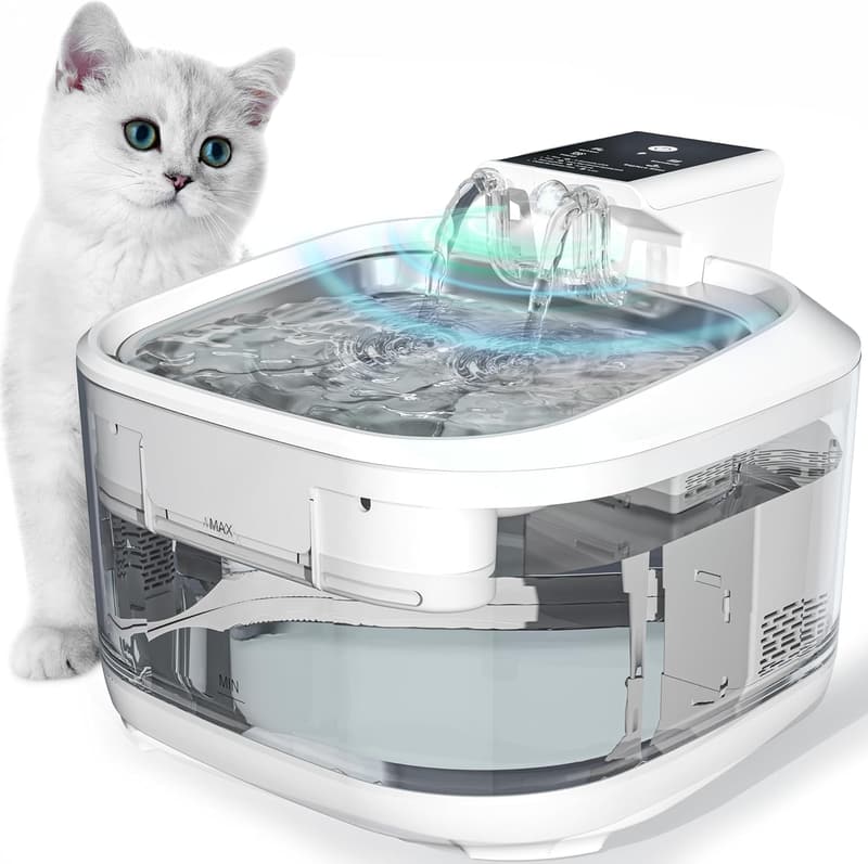 Automatic Wireless Cat Water Fountain - 4.5L Rechargeable Dispenser