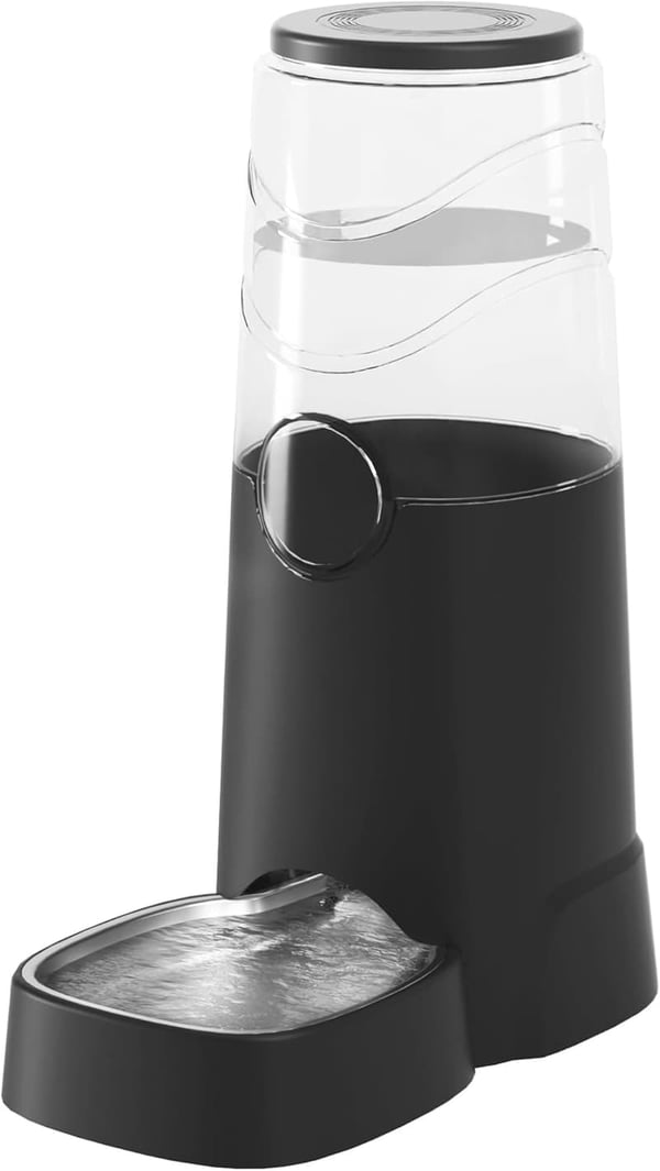 Automatic 8L Dog Water Dispenser with Stainless Steel Bowl
