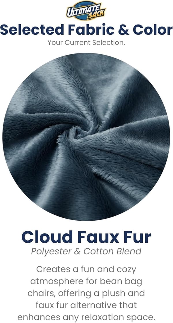 Oversized Cloud Fur Bean Bag Chair for Adults