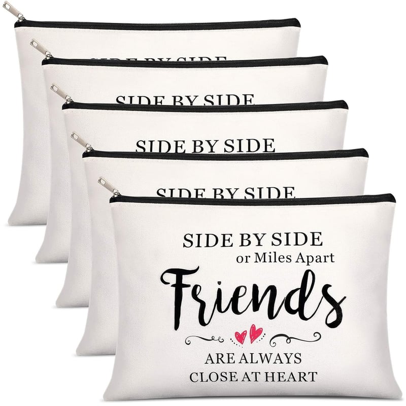 Friendship Makeup Bags Set - 5 Pcs Gift for Women