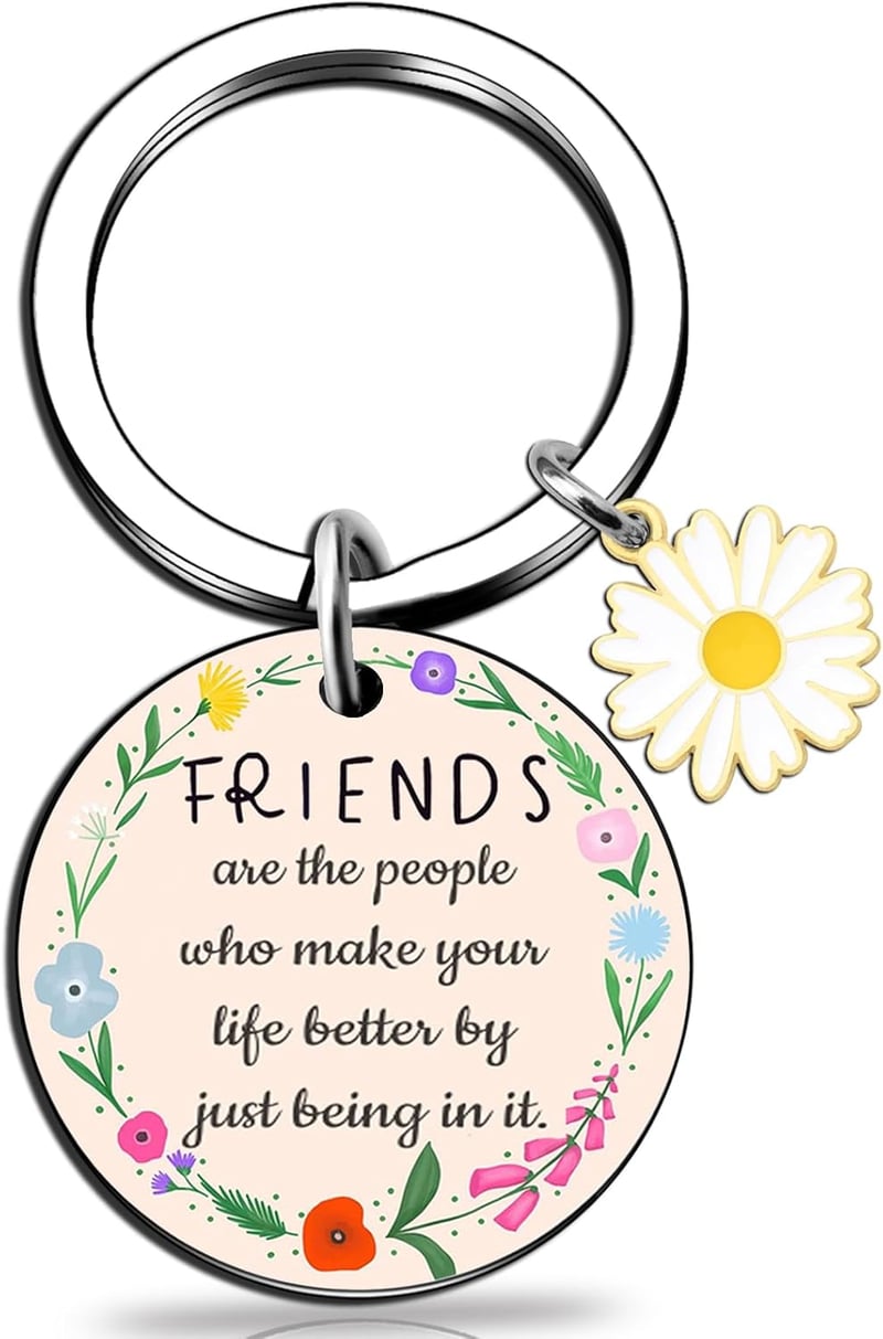 Friendship Birthday Keychain Gift for Women