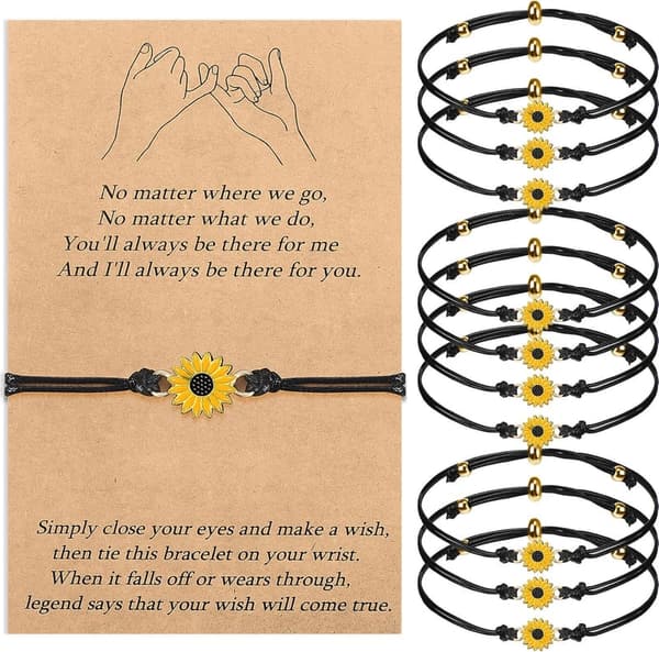 Matching Handmade Friendship Bracelets Set for Best Friends