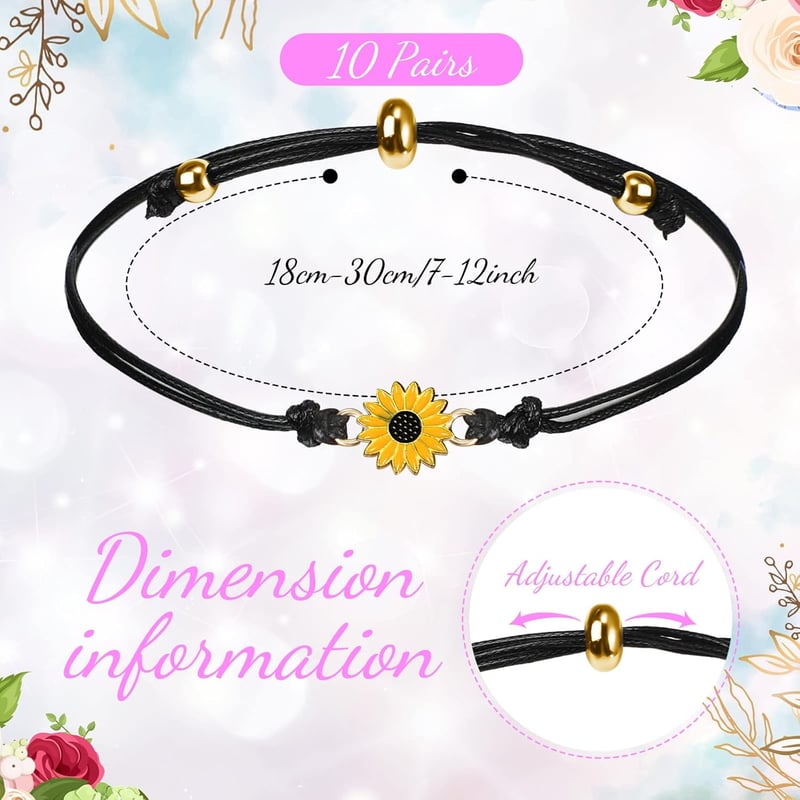 Matching Handmade Friendship Bracelets Set for Best Friends