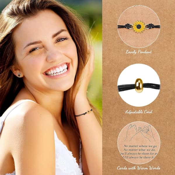 Matching Handmade Friendship Bracelets Set for Best Friends