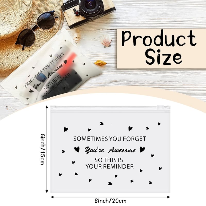 Mother's Day Inspirational Cosmetic Bags for Women, 60 Pcs